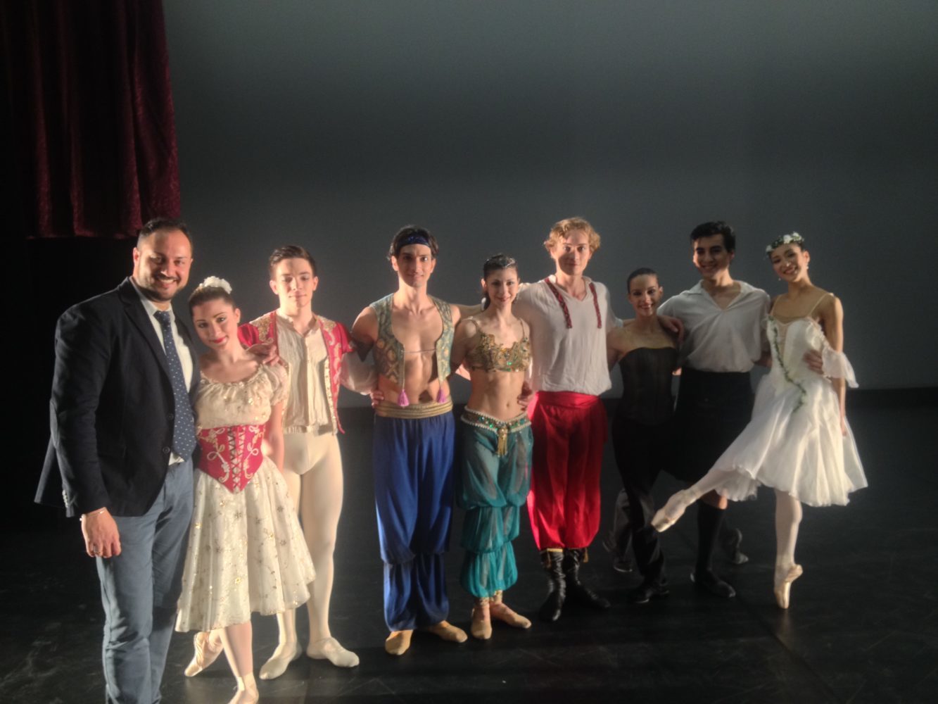 con il cast di The Glory of Ballet, Erfurt Theatre (Germania)