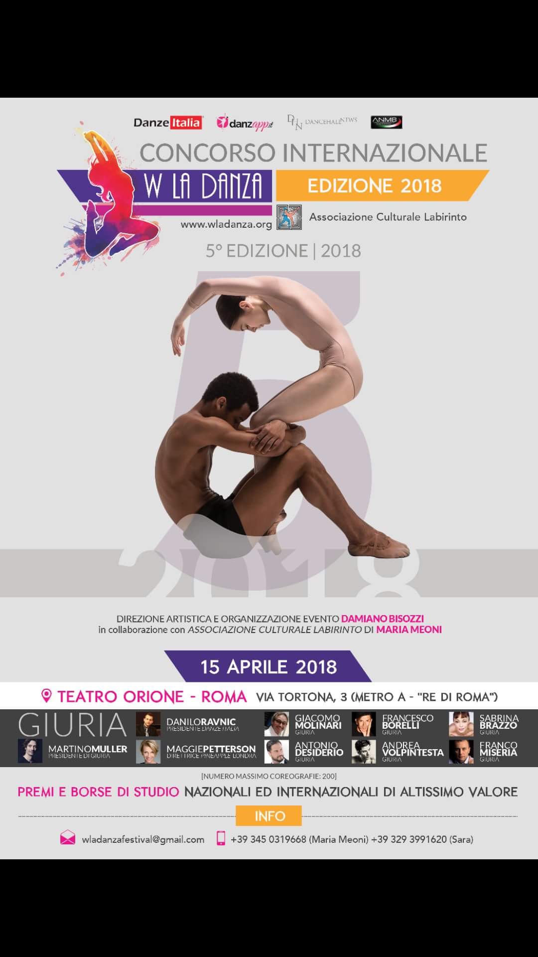 CONCORSO INTERNAZIONALE W LA DANZA