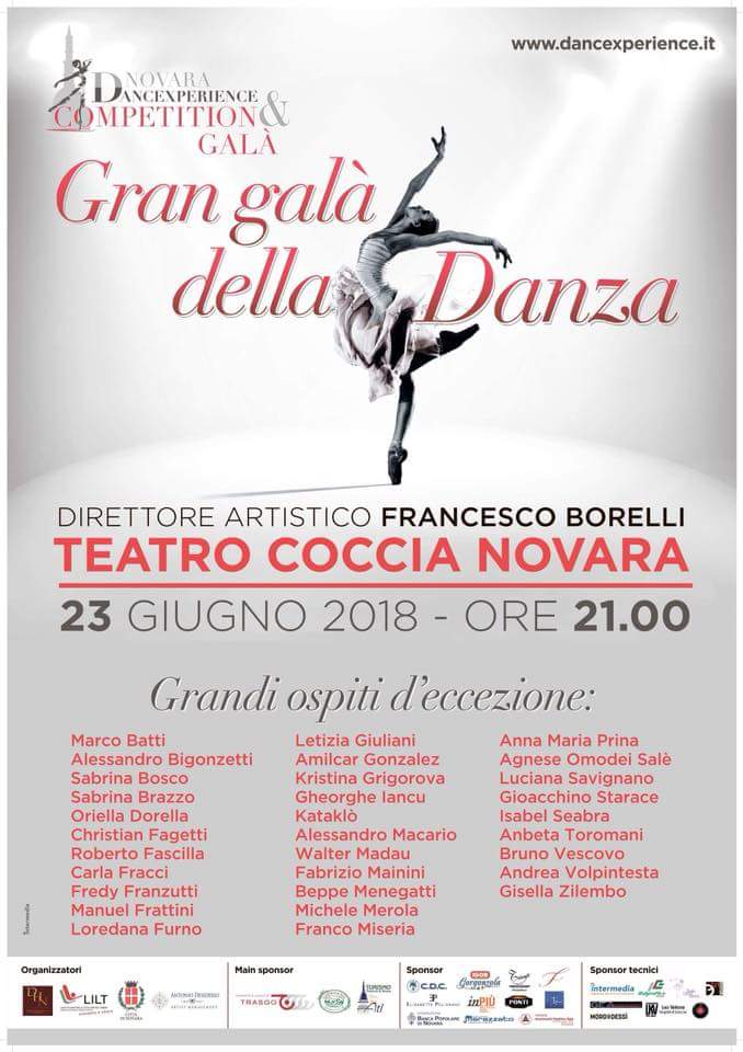 GRAN GALA DELLA DANZA TEATRO COCCIA DI NOVARA