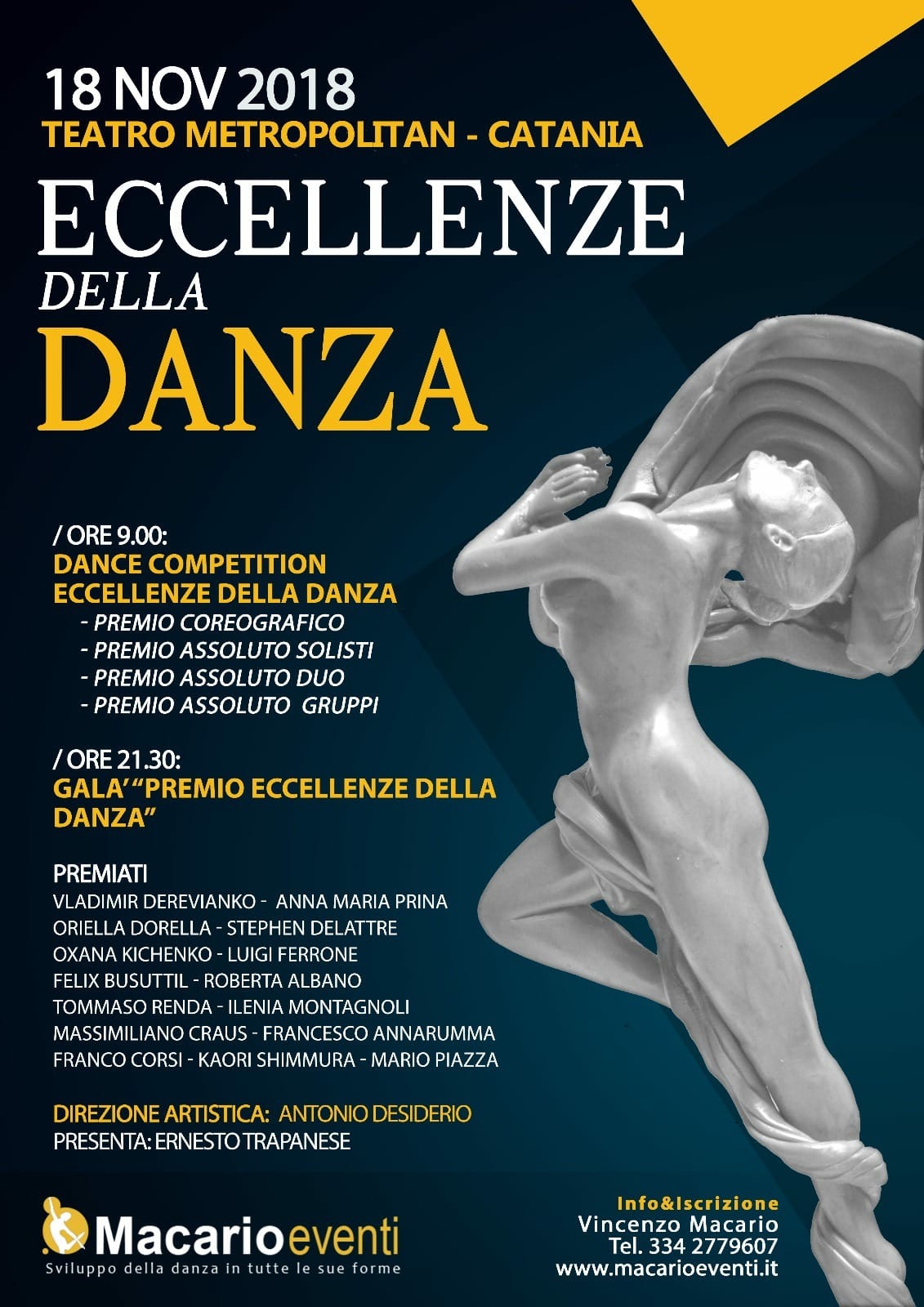 PREMIO ECCELLENZE DELLA DANZA – TEATRO METROPOLITAN DI CATANIA