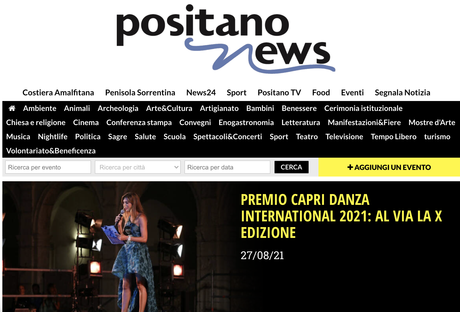 Premio Capri Danza International – PositanoNews