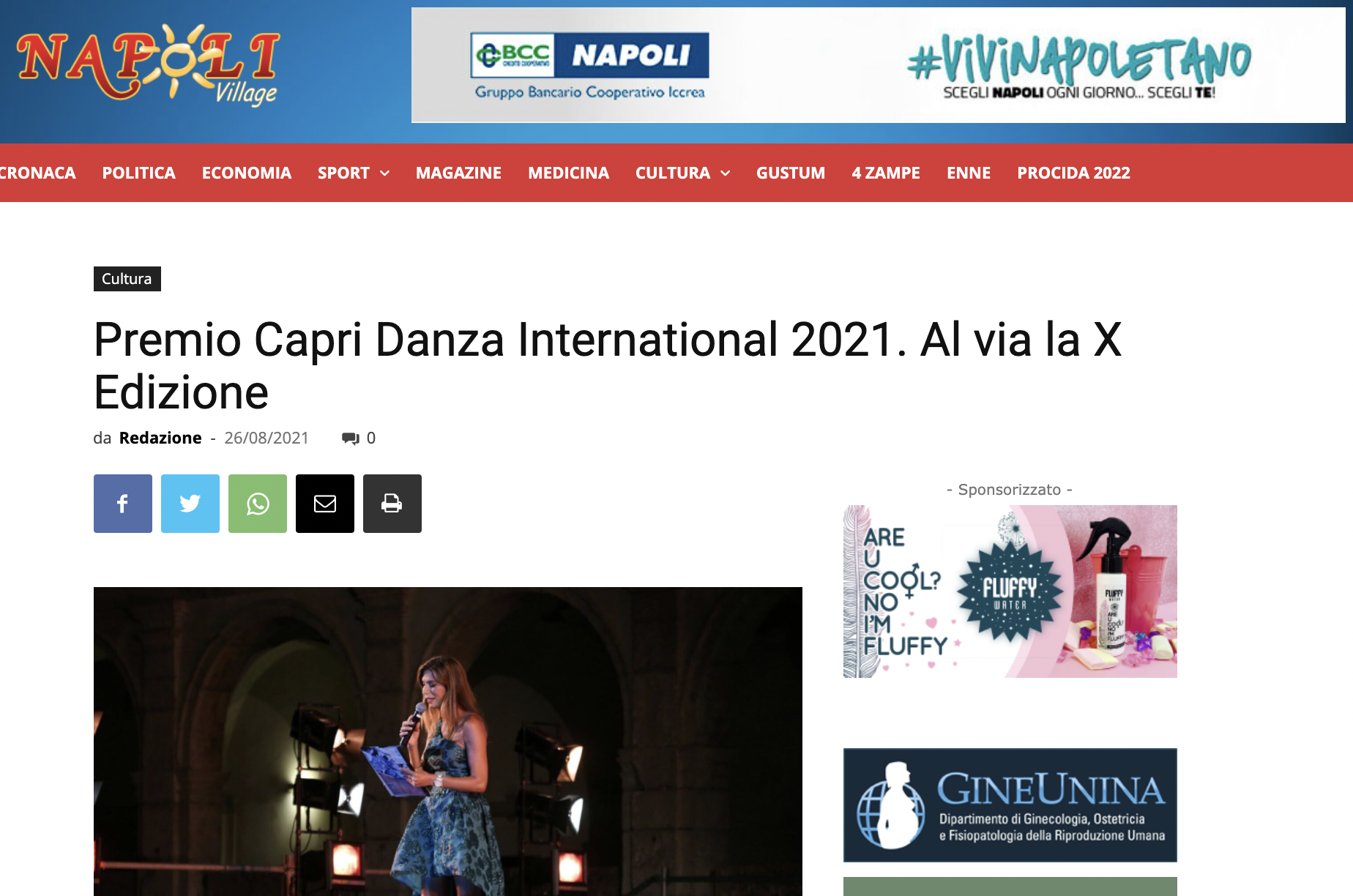 Premio Capri Danza Intenational – Napoli Village