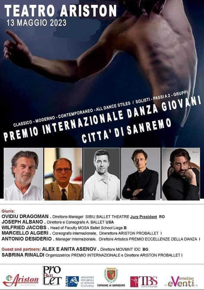 PREMIO INTERNAZIONALE DANZA GIOVANI CITTÀ DI SANREMO, Teatro Ariston