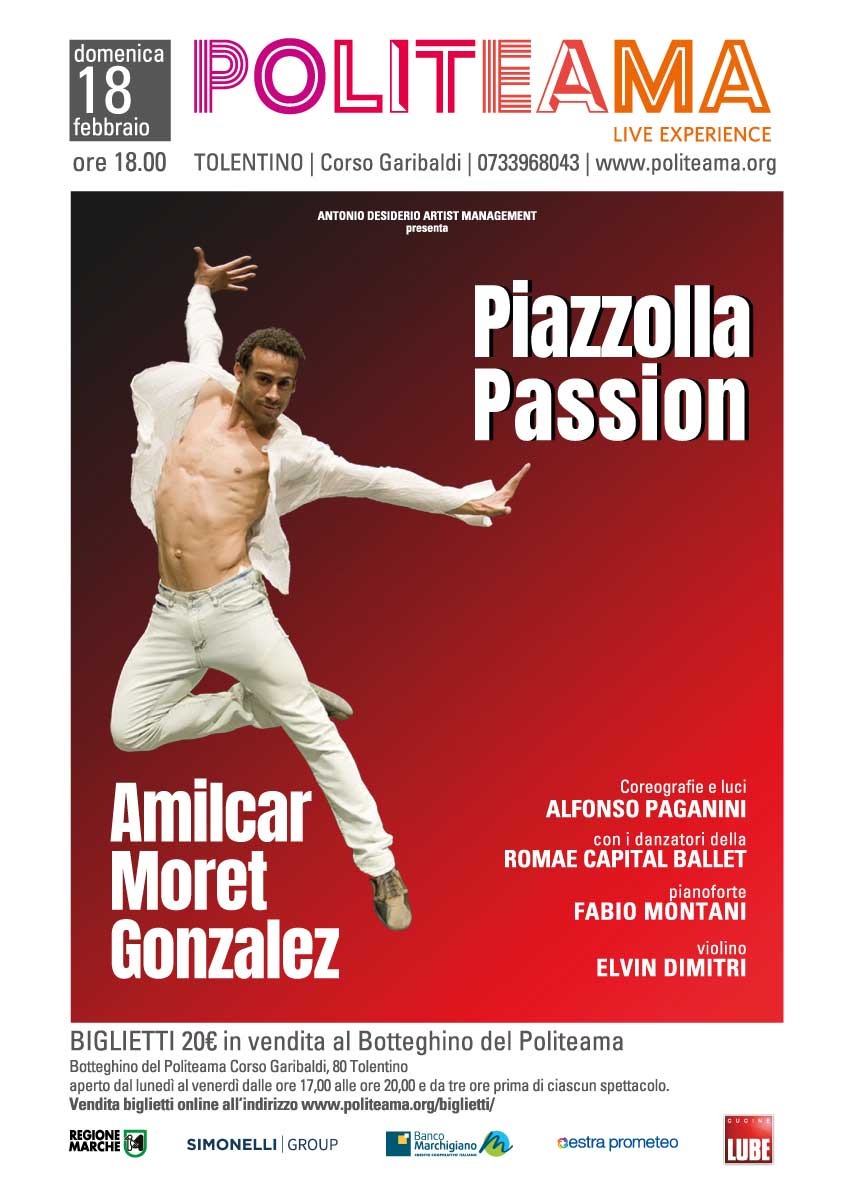 “PIAZZOLLA PASSION”, Teatro Politeama di Tolentino