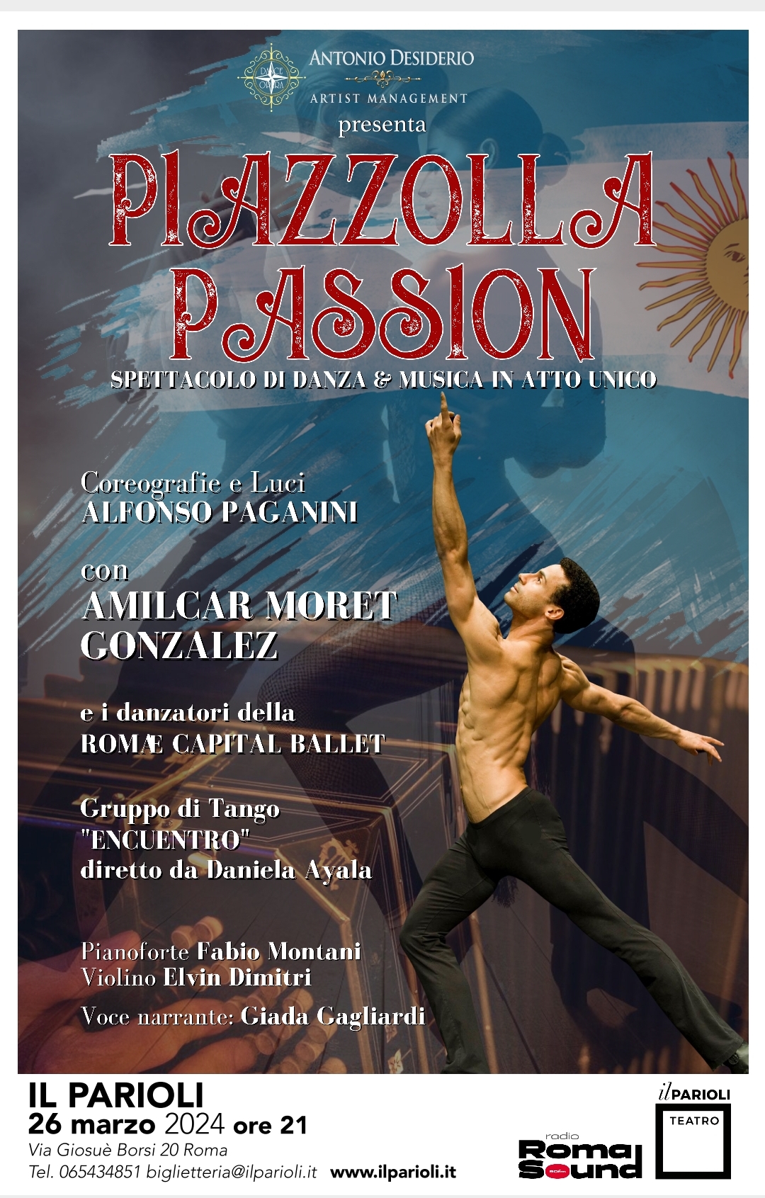 “PIAZZOLLA PASSION”, Teatro Parioli Costanzo, Roma